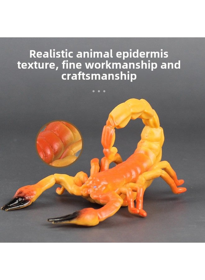 Children's Simulation Insect Toy Animal Model Series Ornaments Full Set Butterfly Spider Bee Scorpion Sealed Specimen-color:Q-70 Caterpillar  - Image 3