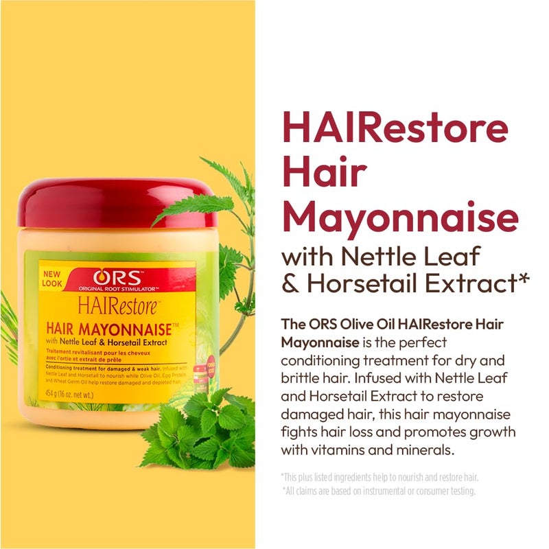 ORS HAIRestore Hair Mayonnaise with Nettle Leaf and Horsetail Extract 16 oz (Pack of 1) - Image 3
