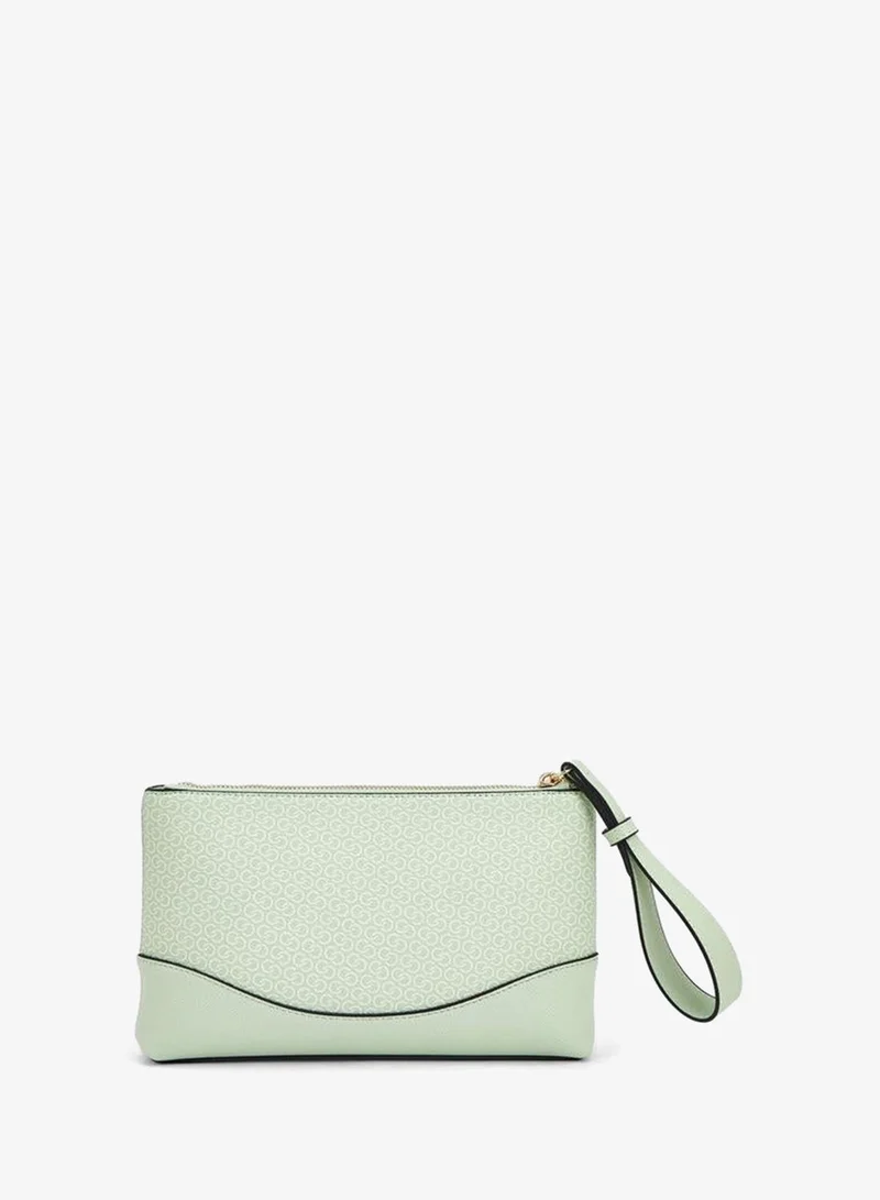 Celeste GREEN Celeste Smooth Pu Clutch for Women | Best Price UAE