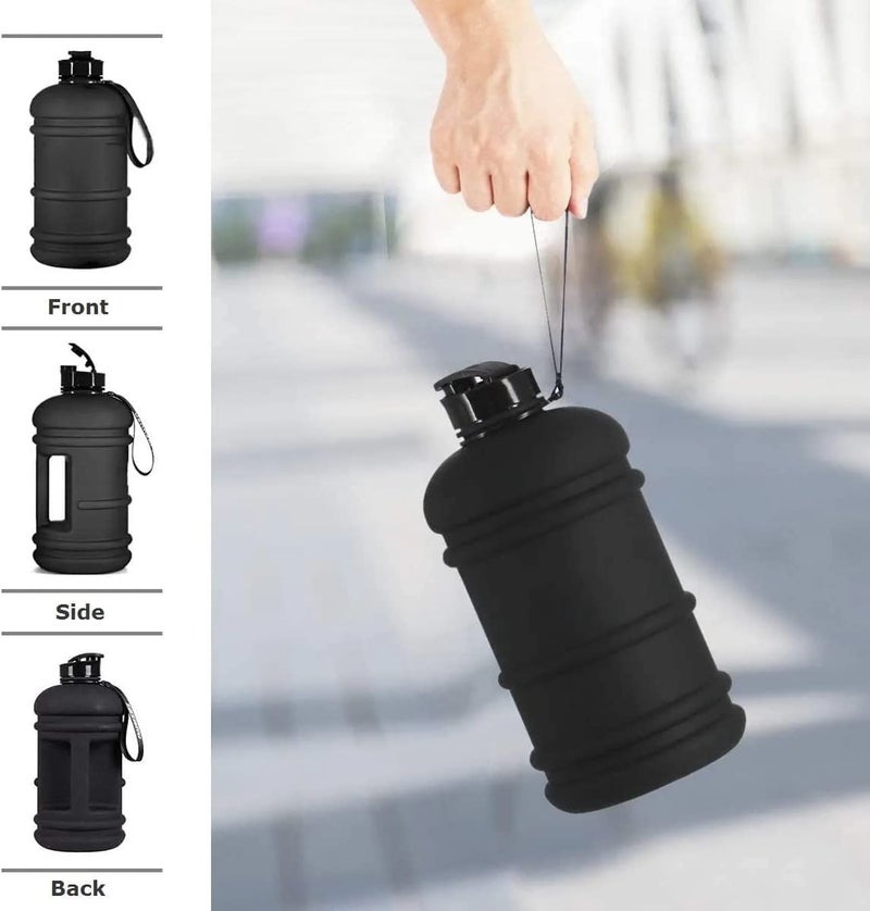 Overa Gym Water Bottle,Bodybuilding Water Bottle - Strong Durable 2.2 Litre Water Bottle with Handle,BPA Free Large Half Gallon Sports Water Bottles,for Gym Fitness Biking Outdoor Travel - Image 5