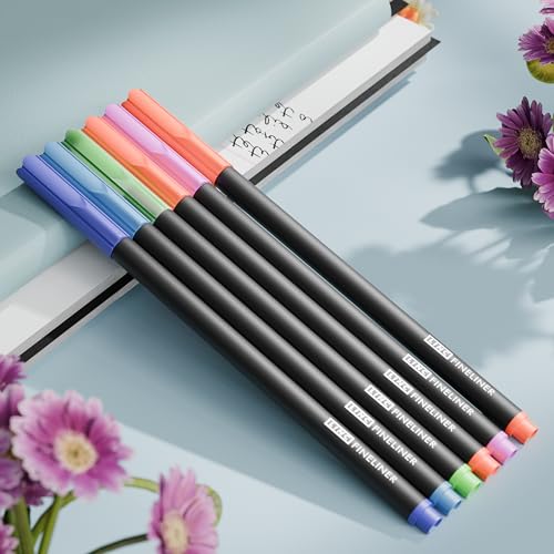 Linc Fineliner Marker Pens, 0.4 mm (Multicolor, Pack of 10) - Image 4