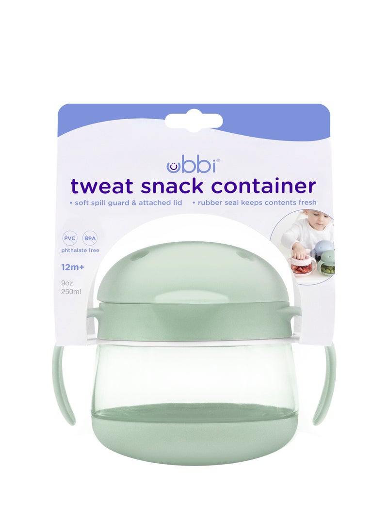 ubbi - Tweat Snack Container  Sage - Image 1