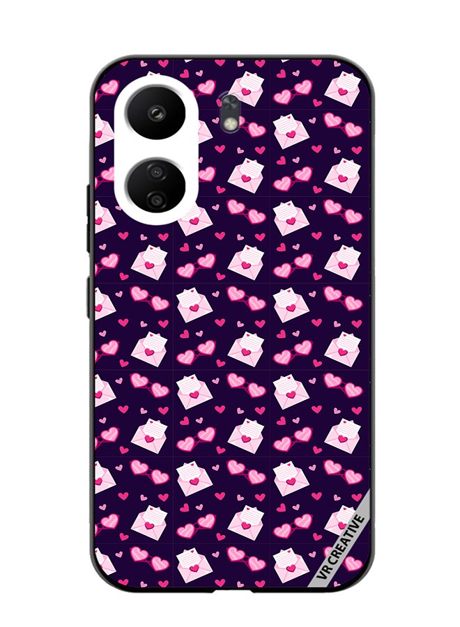 VR CREATIVE Protective Case Cover For Xiaomi Redmi 13C Love Pattern Design Multicolour - Image 1