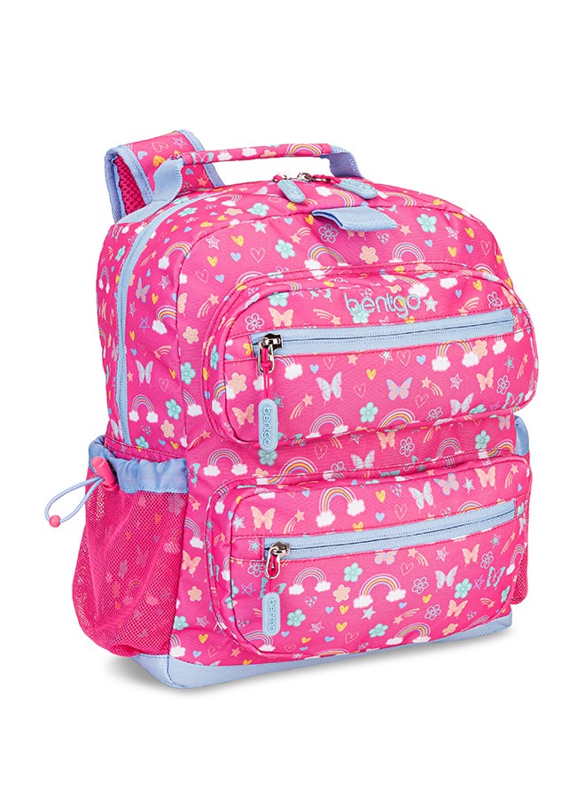Bentgo حقيبة ظهر مدرسية للأطفال - قوس قزح والفراشات - Image 1