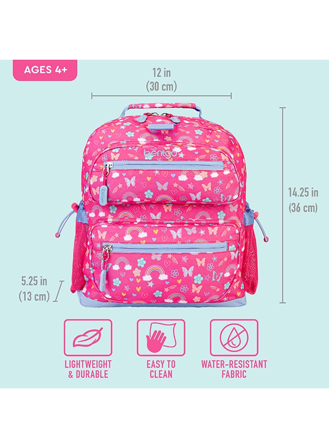 Bentgo حقيبة ظهر مدرسية للأطفال - قوس قزح والفراشات - Image 3