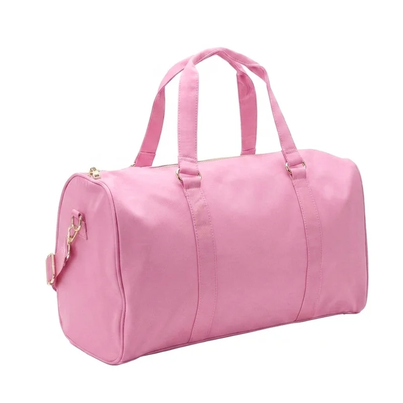 القبيلة السعيدة Personalised Duffle Bag, Candy Pink