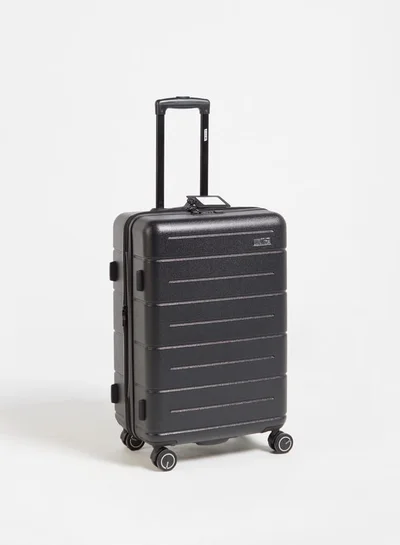 Wave Textured Hardcase Luggage Trolley Bag with Retractable Handle