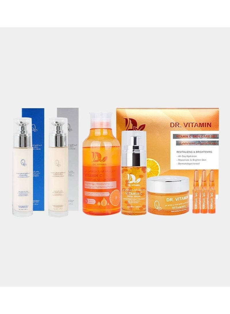 Generic Dr. Vitamin C + Face and Sensitive Areas Lightening Cream Set, for comprehensive skin care and achieving natural radiance.  - Image 1