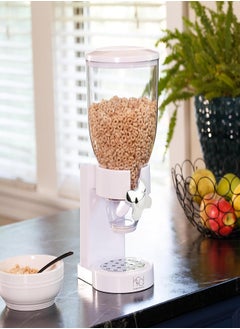 AKDC Zevro /Gat101C Indispensable Dry Food Dispenser, Single Control, White/Chrome  - Image 4
