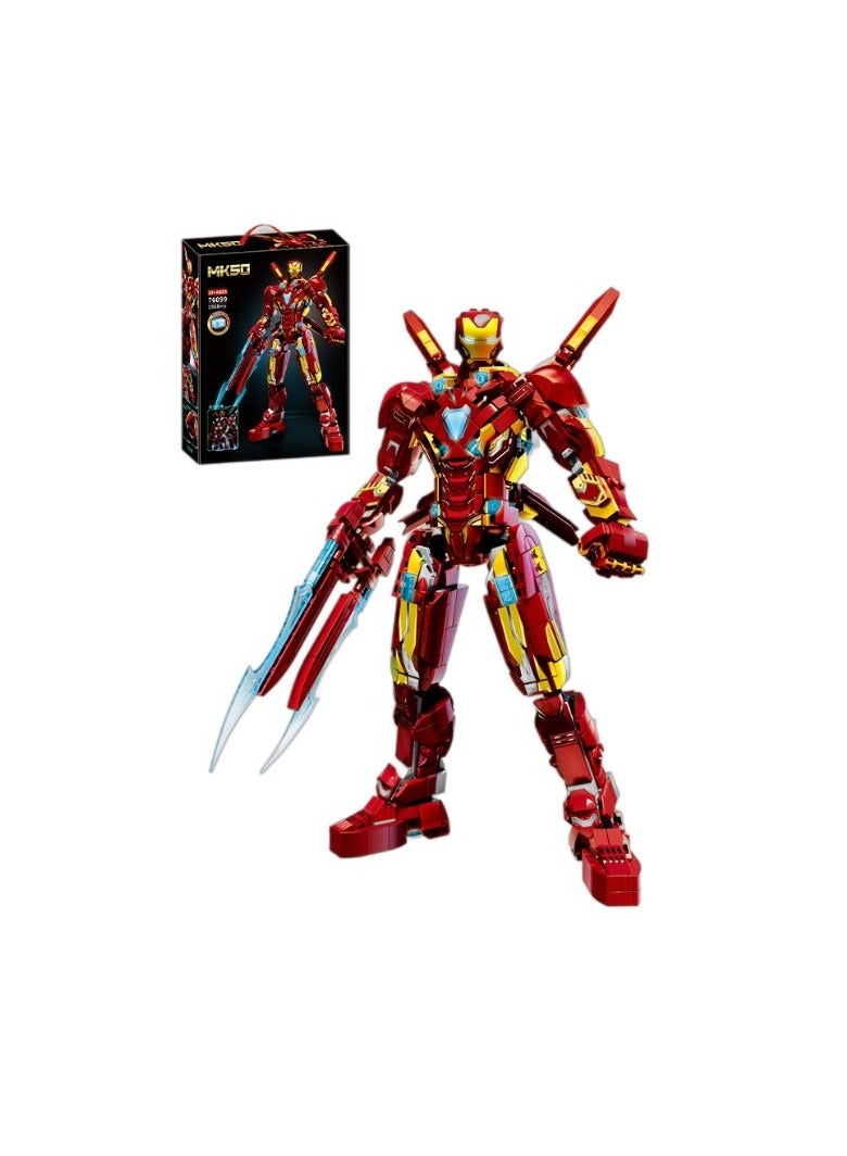 general Disney Iron Man Patriot Figure War Robot Armor Set Building Block Boy Transformation Set Toy MK50 Birthday Gift JIANGLANG - Image 1