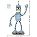 Brickcraft Futurama Bender Brick Building Kit  396Piece Posable Robot Figure with Gold Chain  Drinks  SciFi Collectible Display Model Holiday for Adults Teens  Animated TV Fans - Image 4