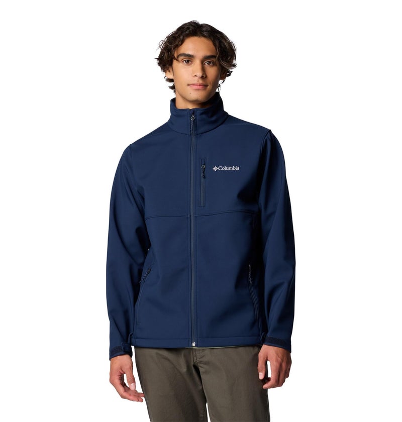 Columbia Mens Ascender Softshell Full Zip Rain Jacket Collegiate Navy XLarge Tall