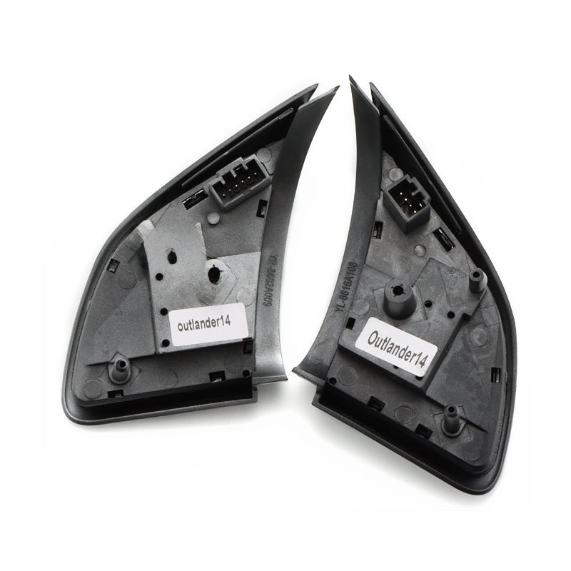 Generic Multi-Function Steering Wheel Button 8602A057 for Mitsubishi L:0768616A076 black edge 
