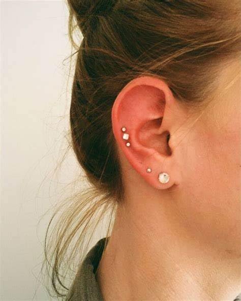 Longita Flat Back Earrings Hypoallergenic Gold Cartilage Earring for Women Flat Back Stud Earrings 20G Flat Back Stud Earrings Screw Back Earring for Women Helix Earring with Flat Backs Tragus Jewelry - Image 4