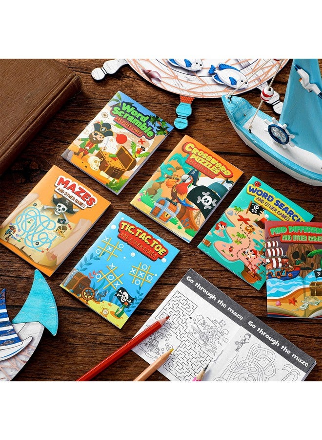 Hungdao 48 Pcs Pirate Mini Activity Books Bulk For Boys Pirate Party Favors Games Challenging Activities Include Mazes, Word Search, Find Difference And More For Girls Pirate Party Gift Bag Stuffers - Image 4