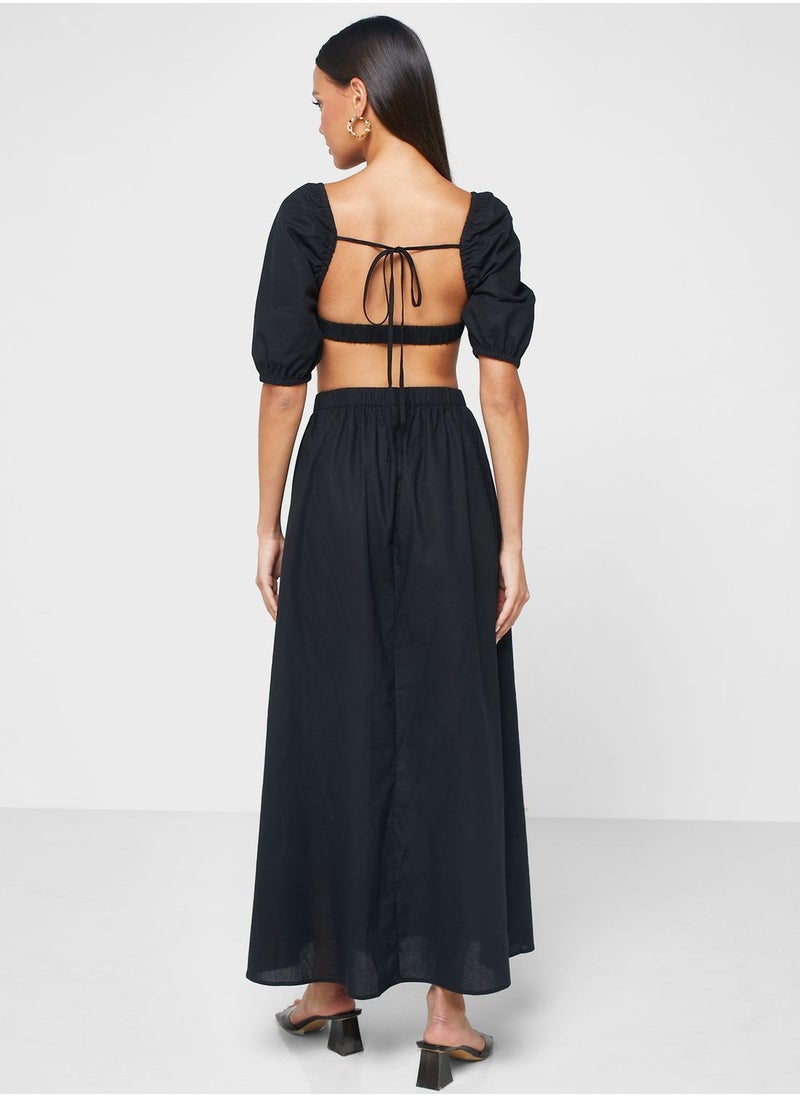 ELLA - Waist Cutout Detail Dress - Image 1