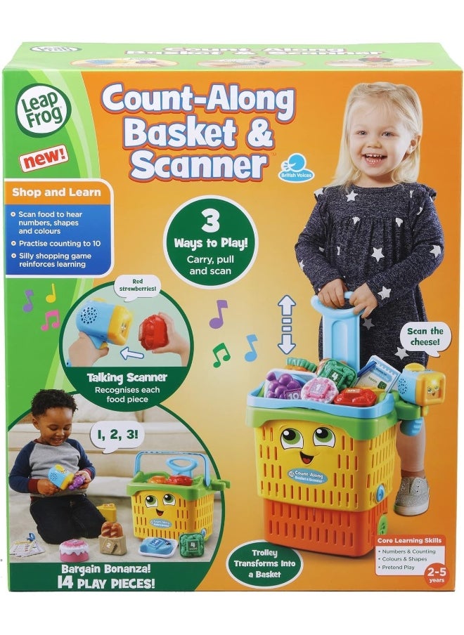LeapFrog Count-Along Basket & Scanner, Roleplay Toy For Children, Interactive Learning Toy For Pretend Play, Shapes And Colours, Imaginative Play For Kids Aged 2 Years +Multicolor,24 X 31.5 X 17 Cm  - Image 4