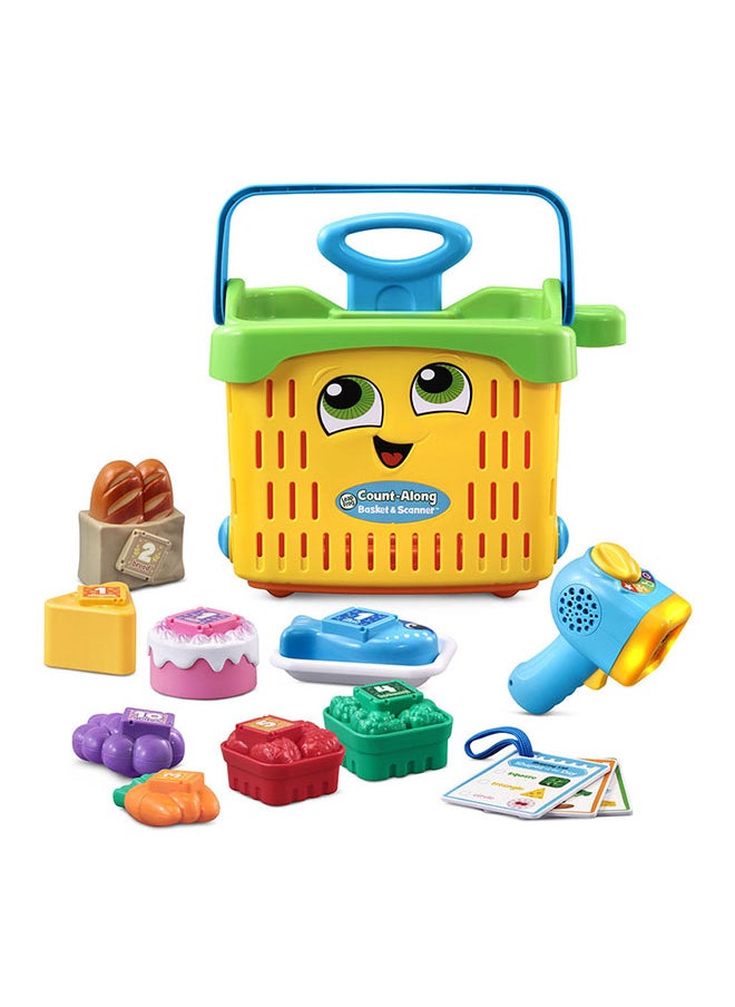 LeapFrog LeapFrog Count-Along Basket & Scanner, Roleplay Toy for Children, Interactive Learning Toy for Pretend Play, Shapes and Colours, Imaginative Play for Kids Aged 2 Years +Multicolor,24 x 31.5 x 17 cm  - Image 1