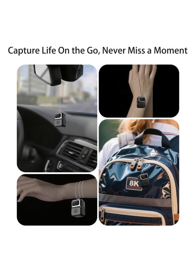 Ultra HD Mini Keychain Sports Camera – Thumb-Sized Cam with First Perspective POV Hands-Free Shooting for Cycling, Diving, Vlogging - Image 5