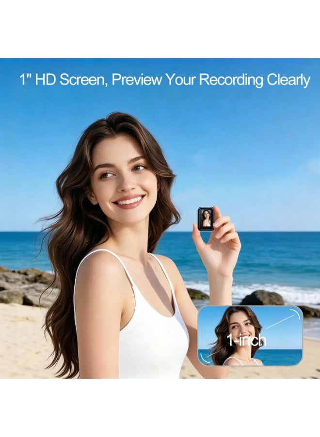Ultra HD Mini Keychain Sports Camera – Thumb-Sized Cam with First Perspective POV Hands-Free Shooting for Cycling, Diving, Vlogging - Image 3
