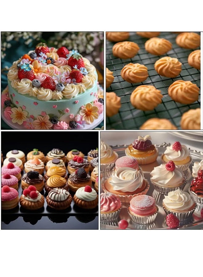 GIFT 5PCS Large Piping Tips Set,  Stainless Steel Cake Decorating Tips, Frosting Icing Tips for Cupcakes, Cake, Cookie and Decorating - Image 4