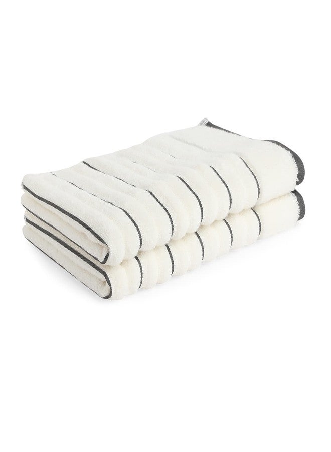 Spaces Hygro 100% Cotton Hand Towel, Ultra Soft & Absorbent, Quick Dry, 40 x 60 cm, White (Pack of 2) - Image 4