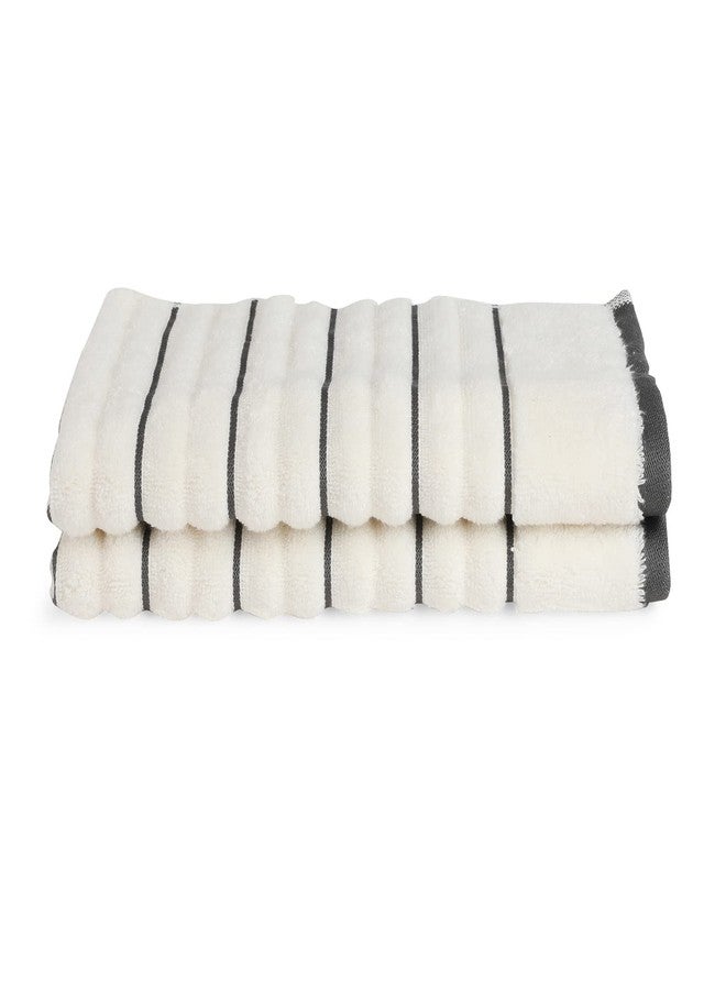 Spaces Hygro 100% Cotton Hand Towel, Ultra Soft & Absorbent, Quick Dry, 40 x 60 cm, White (Pack of 2) - Image 3