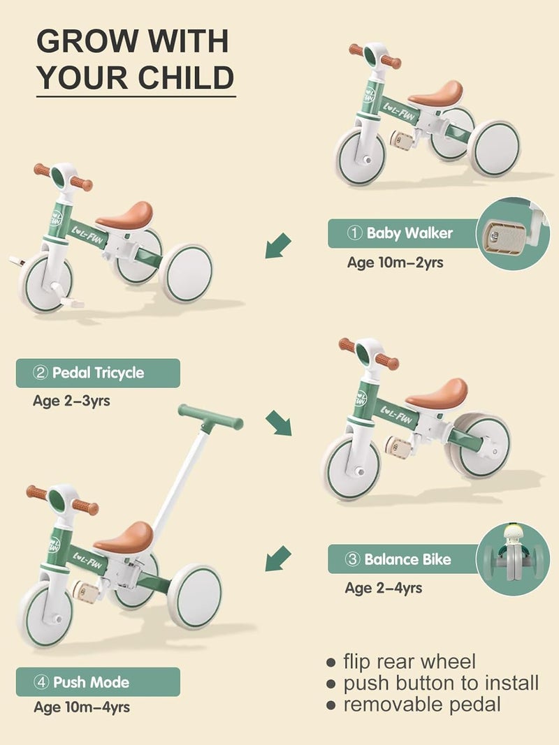 LOL-FUN 4 in 1 Toddler Balance Bike - Image 3
