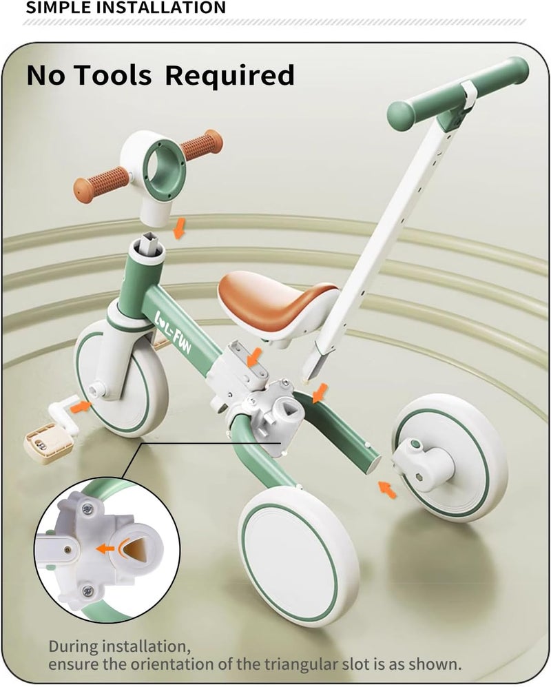 LOL-FUN 4 in 1 Toddler Balance Bike - Image 4