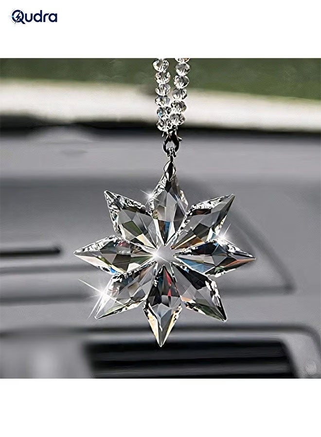 Qudra Crystal Car Rear View Mirror Pendant Car Accessories Mirror Hanging Ornament Crystal Auto Interior Decoration - Image 4