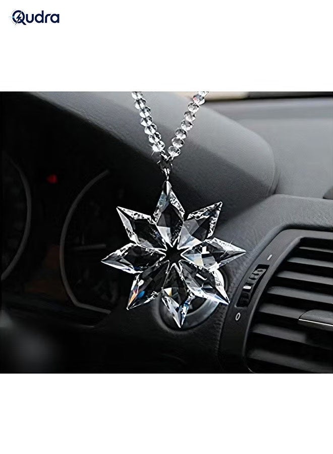 Qudra Crystal Car Rear View Mirror Pendant Car Accessories Mirror Hanging Ornament Crystal Auto Interior Decoration - Image 3