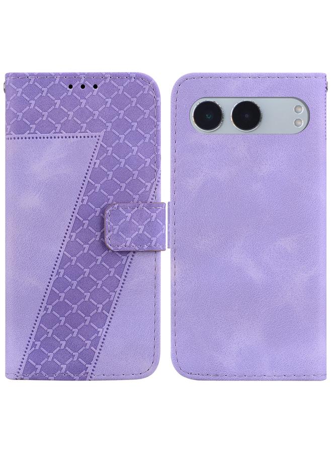 اس-توب جراب لهاتف OnePlus Nord 4 مصنوع من الجلد المنقوش على شكل سبعة - Image 1