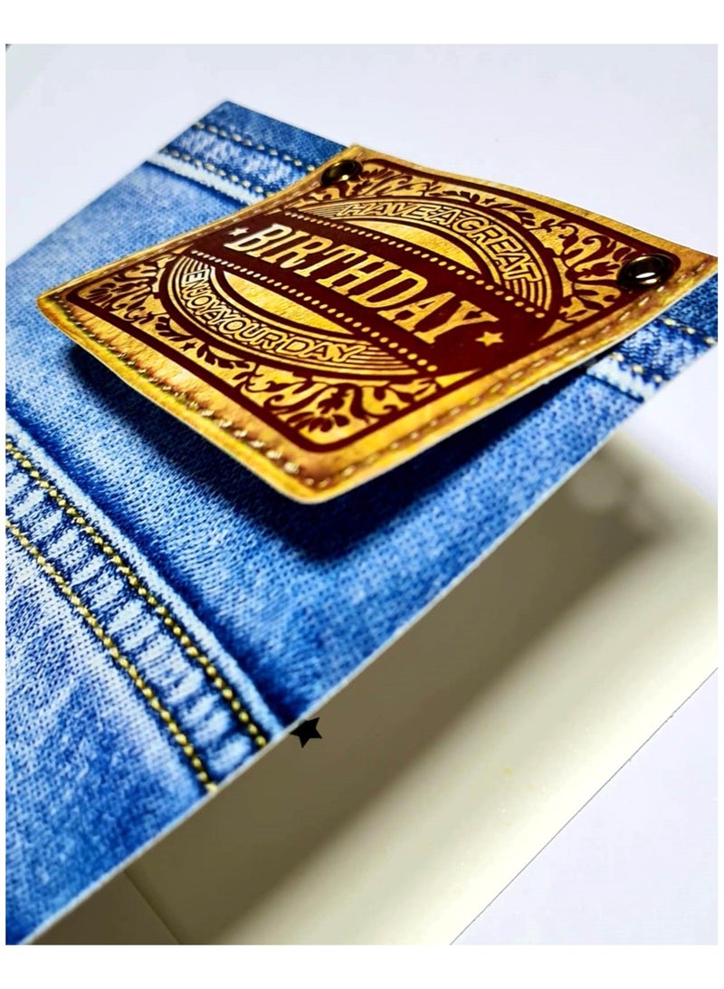 كرت معايدة - جينز - Image 2