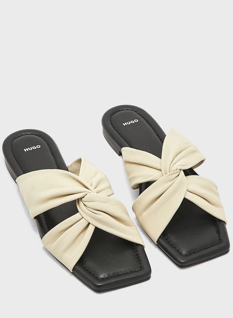 HUGO X Strap Flat Sandals