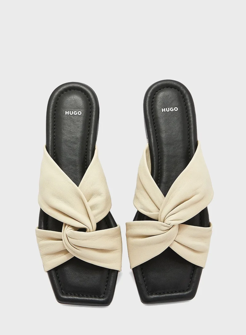 HUGO X Strap Flat Sandals