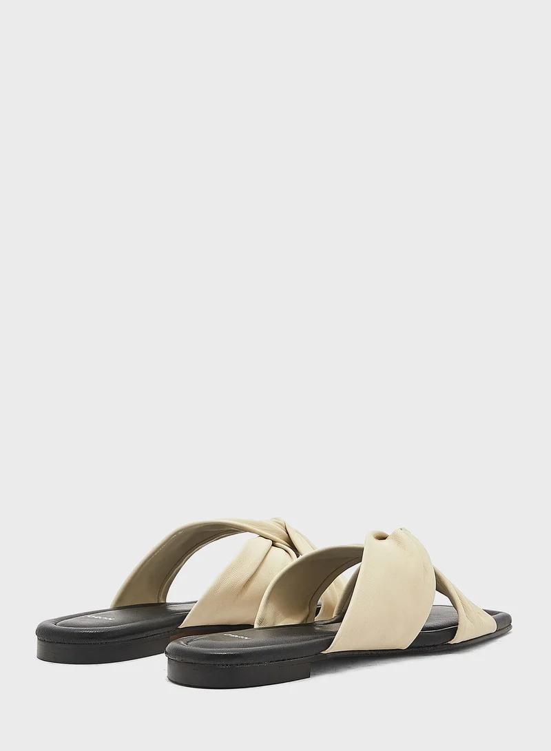 HUGO X Strap Flat Sandals