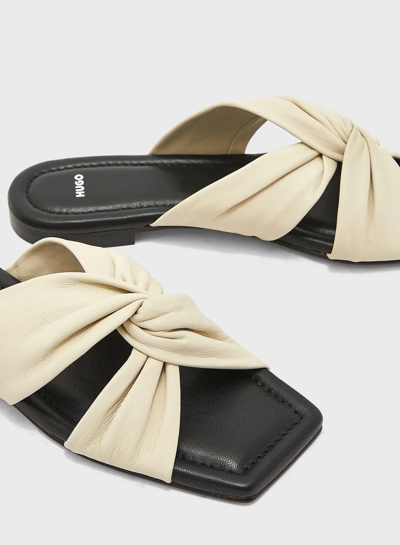 HUGO X Strap Flat Sandals