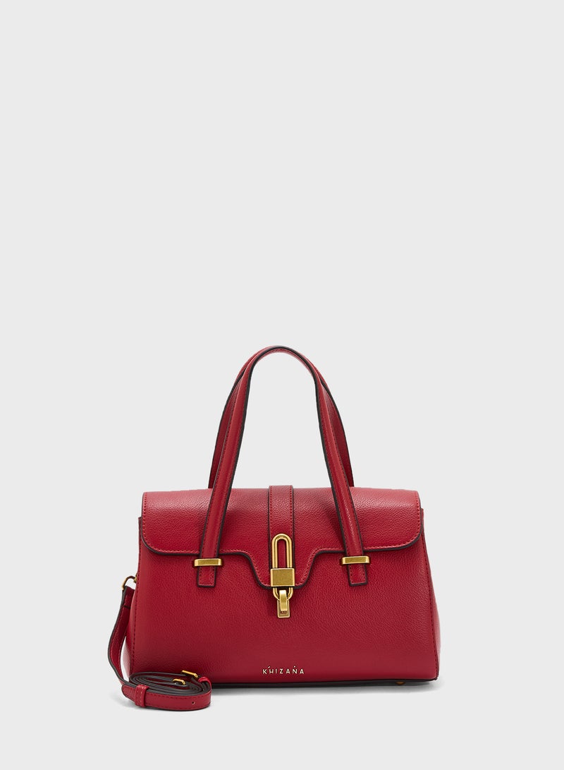 Khizana Metal Trim Detail Satchel Bag  - Image 1