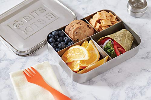Bits Kits Stainless Steel Bento Box Lunch and Snack Container for Kids and Adults, 5 Sections - Image 4