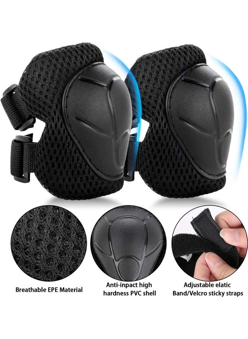 Toriseek Kids Bike Helmet Set Skateboard Knee Pads, Helmet Pad Set Protective Gear Set Adjustable for Girls Kids 3-10 Helmet Elbow Pads Wrist Guards for Sport Cycling Roller Skating Scooter - Image 5