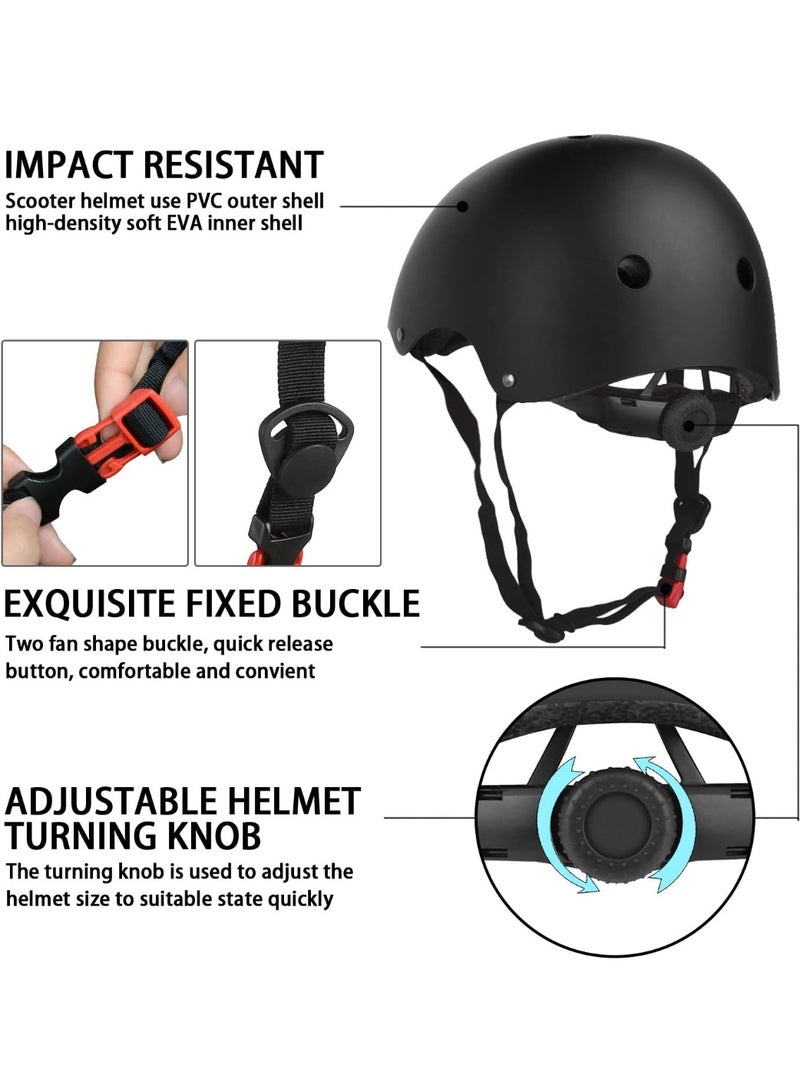 Toriseek Kids Bike Helmet Set Skateboard Knee Pads, Helmet Pad Set Protective Gear Set Adjustable for Girls Kids 3-10 Helmet Elbow Pads Wrist Guards for Sport Cycling Roller Skating Scooter - Image 4