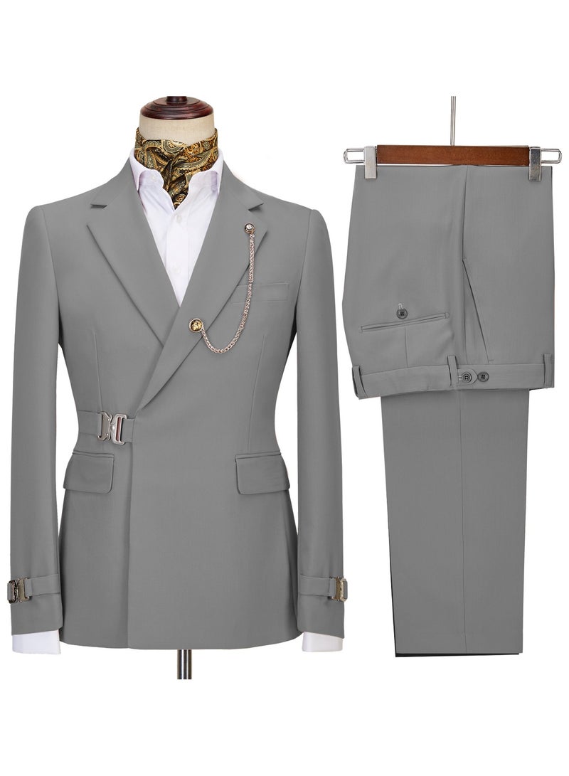 KUYING New Fashionable Men's Two-Piece Suit Set  - Image 1