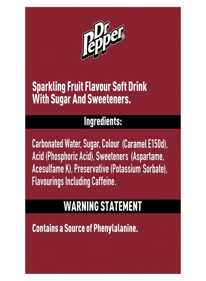 Dr Pepper Soda Can, Classic 23 Flavors Blend Soda, Authentic Soft Drink, 12 oz Aluminum Cans, Pack of 3 (From USA) - Image 3