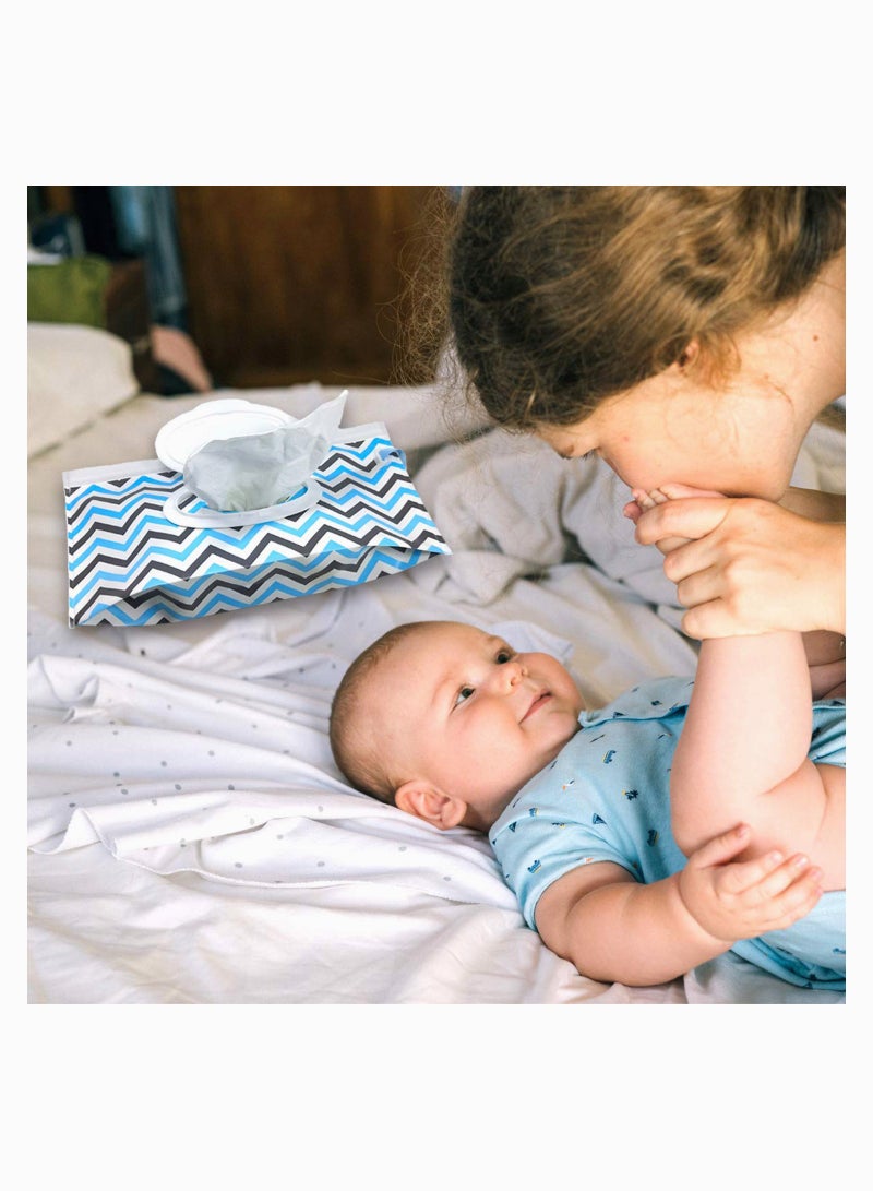 SOLARAE Portable Wet Wipe Pouch Dispenser, Reusable & Refillable Baby Wipes Bag, Eco Friendly & Lightweight Handy Travel Wipes Holder Case, Travel Wipes Dispenser Wipe Pouches for Baby - Image 3