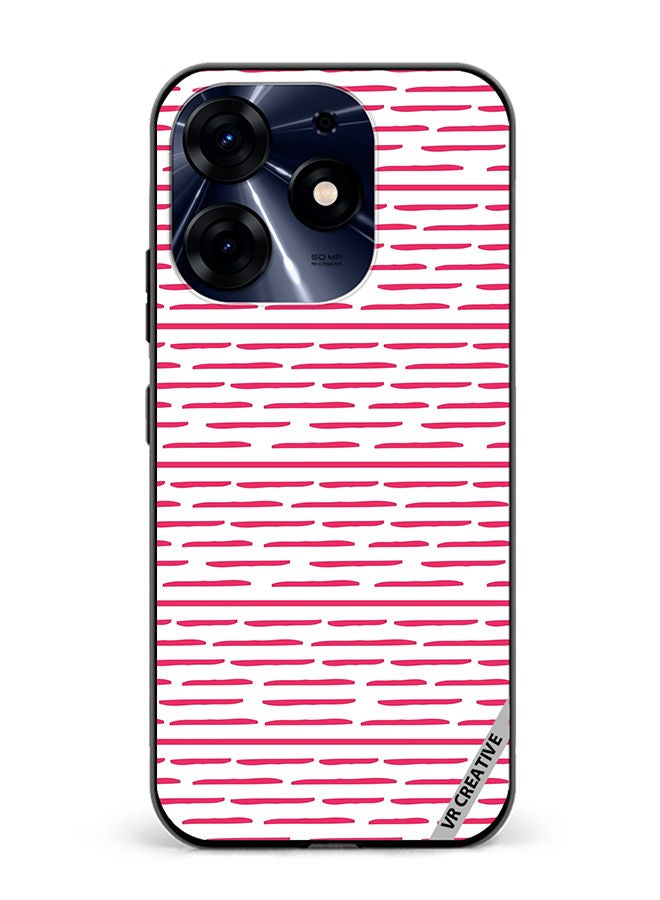VR CREATIVE Protective Case Cover For Tecno Spark 10 Pro Strips Design Multicolour - Image 1