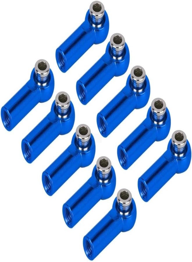 YSKMLOLP 1/10 RC Rod Ball Ends,Metal M4 Tie Rod End Ball Joint Link Ball Joint CW Thread 10Pcs for 1/10 RC Crawler Axial SCX10 Traxxas TRX4 D90 Tamiya Parts (Blue) - Image 1