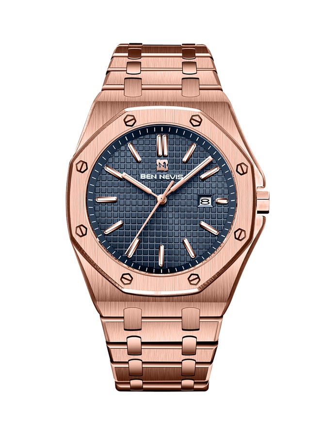 Waterproof Quartz Wrist Watch for Men - BN3018G-RoseBlue