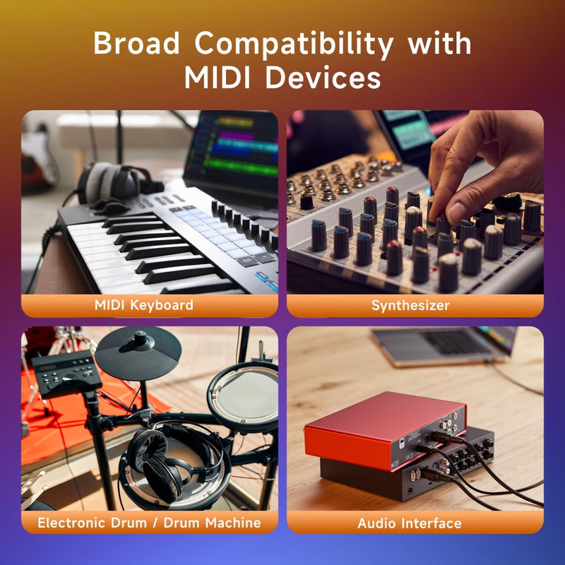 Cable Matters 2-Pack 5 Pin DIN MIDI Cable, 5 Pin MIDI Cable - 6 Feet - Image 4