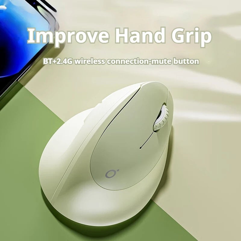 Eweadn Wireless Bluetooth 2.4G Vertical Gaming Mouse, 6 Silent Buttons, Adjustable Sensitivity, for Windows, Laptop, Office - Image 3