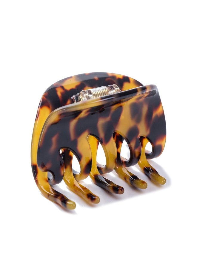 Prettyou 3 Inches Handmade Celluloid French Design Barrettes Hair Claw Tortoise Shell Luxury Fashion Accessories Hair Clip for Women (B) - Image 1